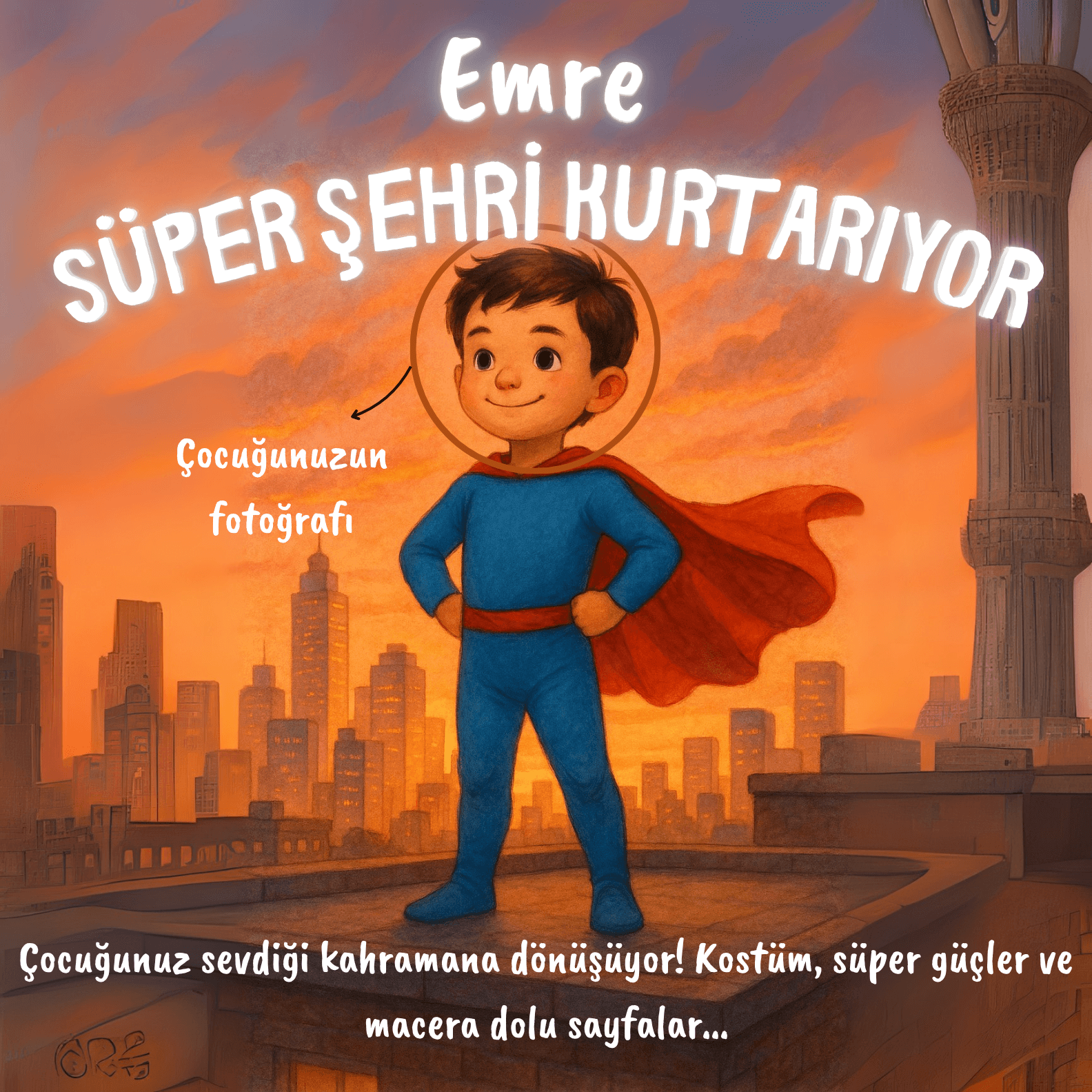 kişiye özel çocuk kitabı